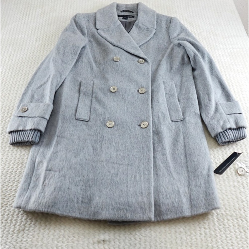 French Connection, Blue Gray Winter Jacket, Coat Size 14 NEW With Tag
